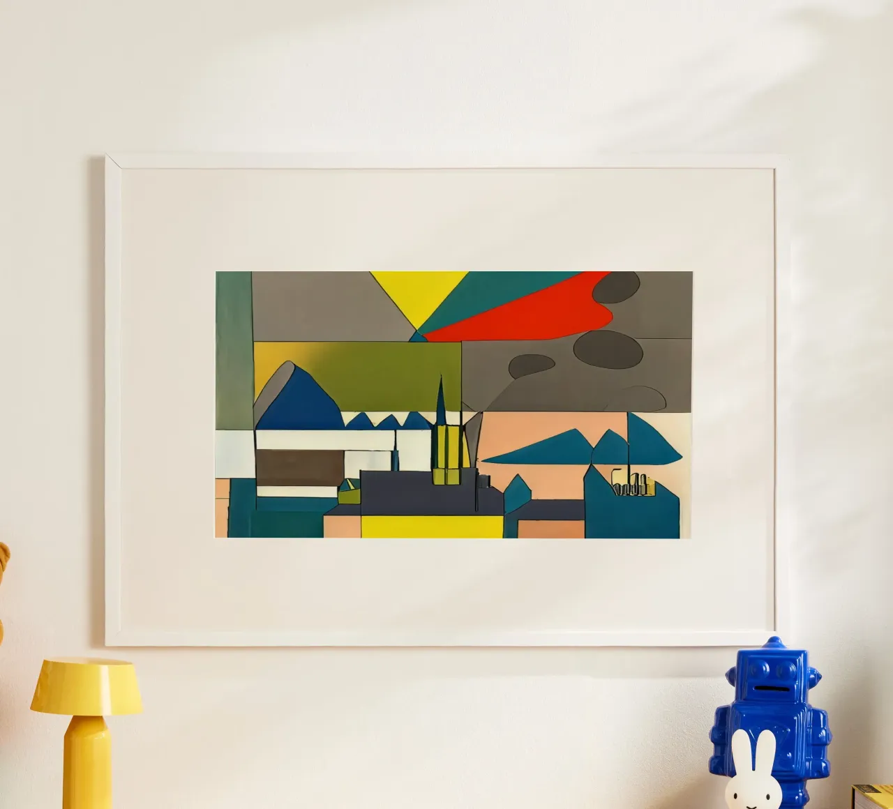 Excursie_landschap_15 poster van Abstract Art by LK