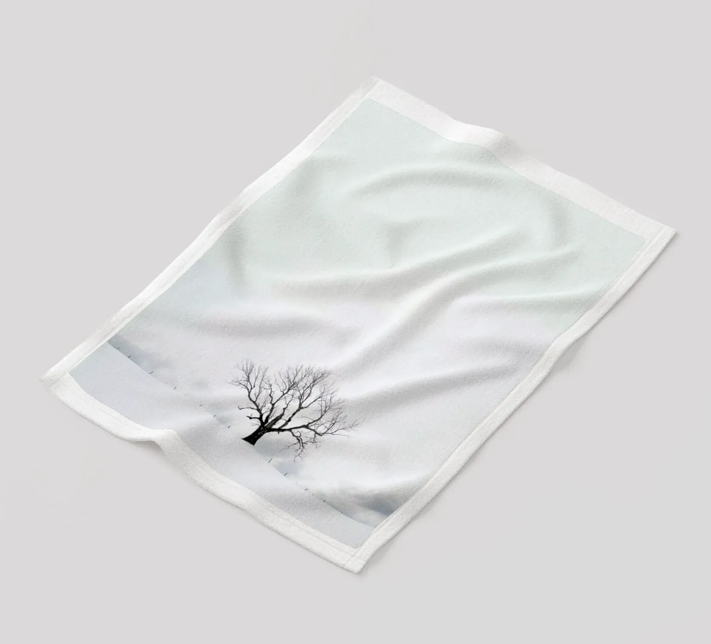 Winter Tree coperta in pile da XOXO Arte