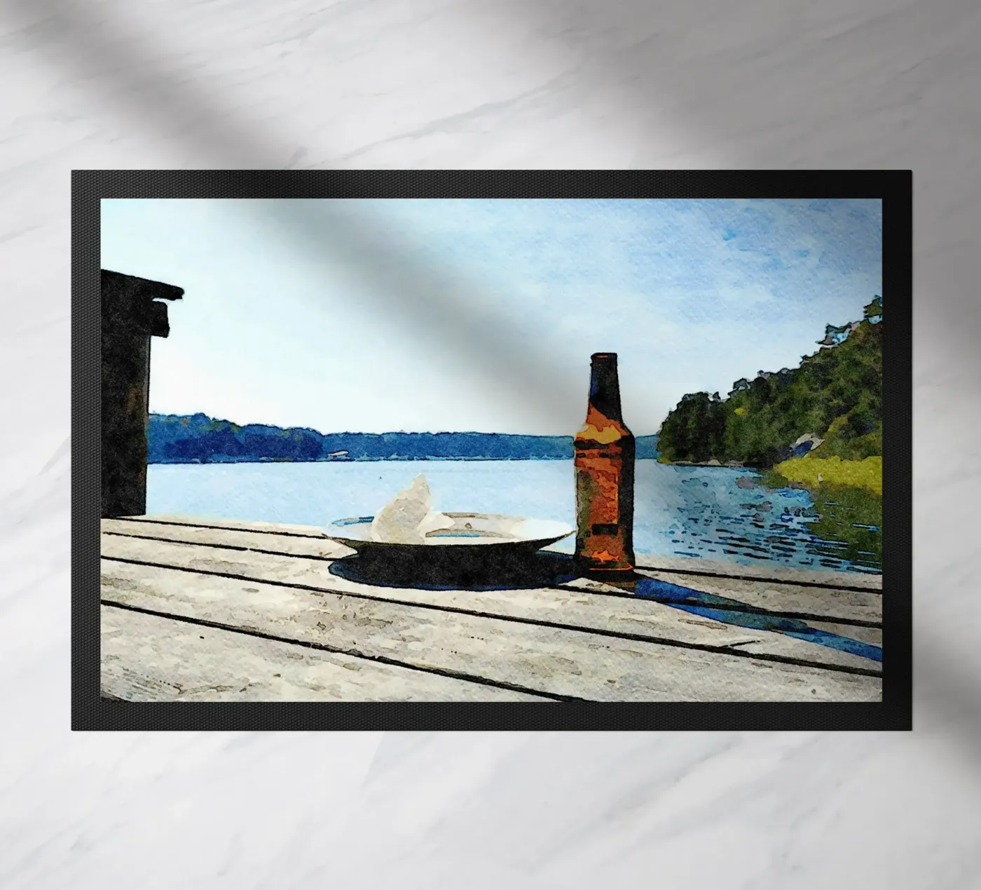 Bottle doormat by Massimo Frascogna