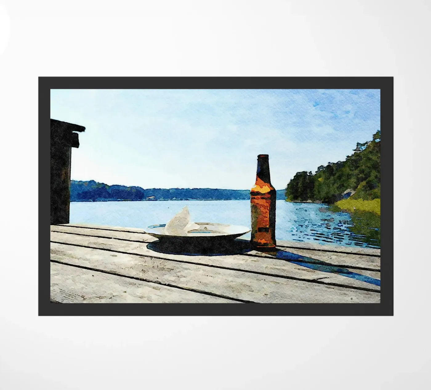 Bottle doormat by Massimo Frascogna