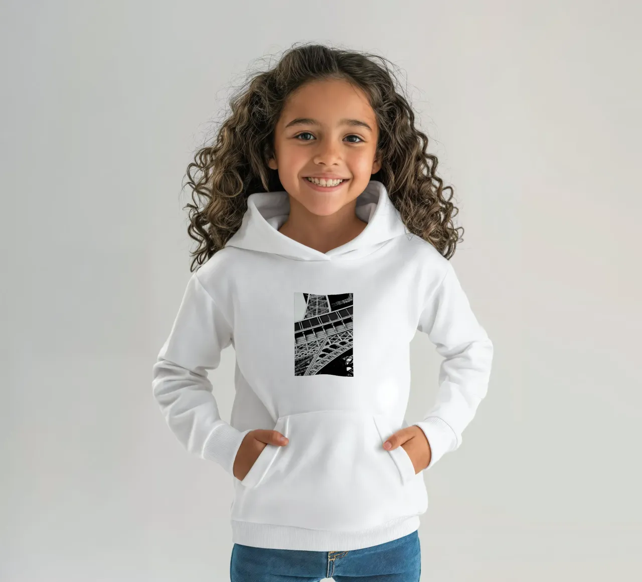 Gustave Eiffel felpa bambino con cappuccio da Magdalena Martin Photography
