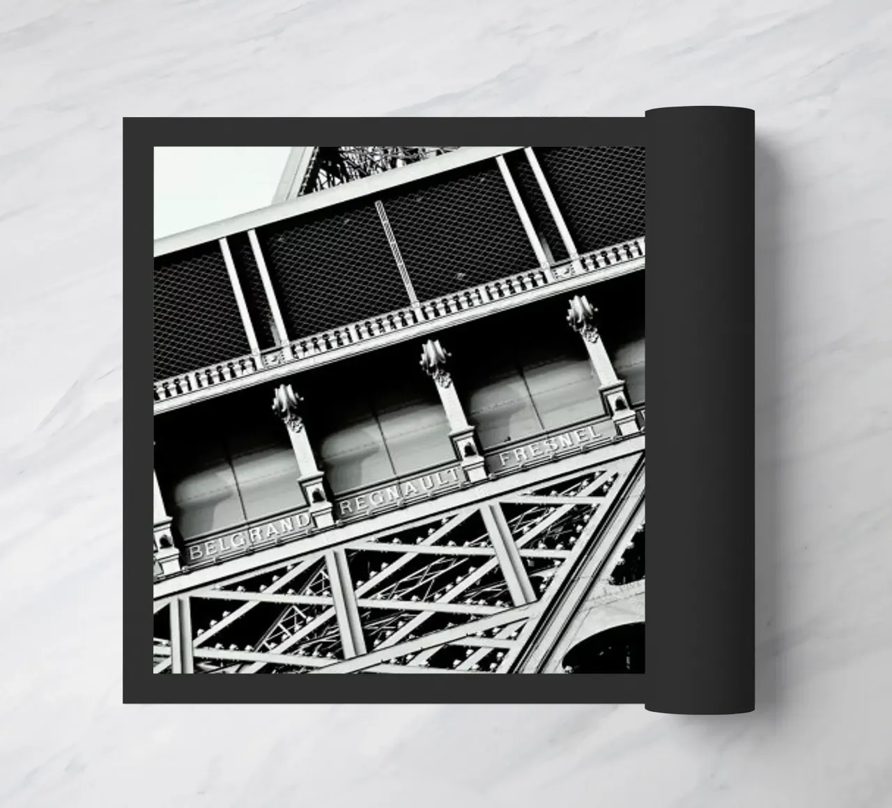 Gustave Eiffel doormat by Magdalena Martin Photography