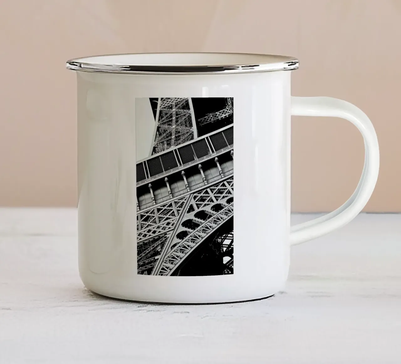 Gustave Eiffel Emaille Tasse von Magdalena Martin Photography