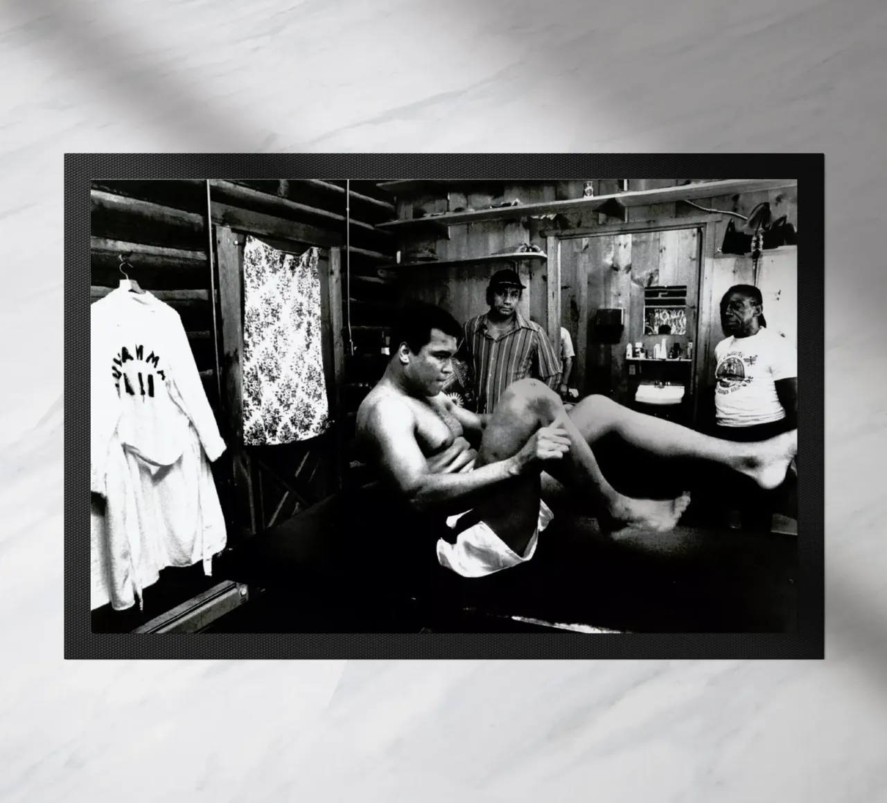 Muhammad Ali Exercising Fußmatte von Gallery Print and Art Limited