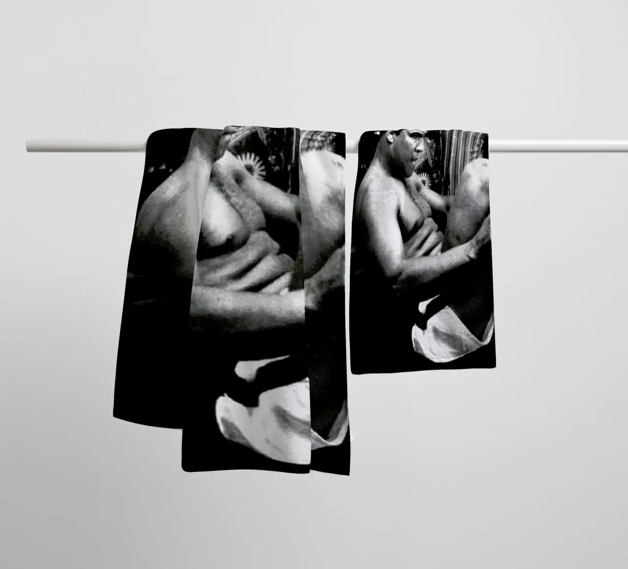 Muhammad Ali Exercising toalla de baño de Gallery Print and Art Limited