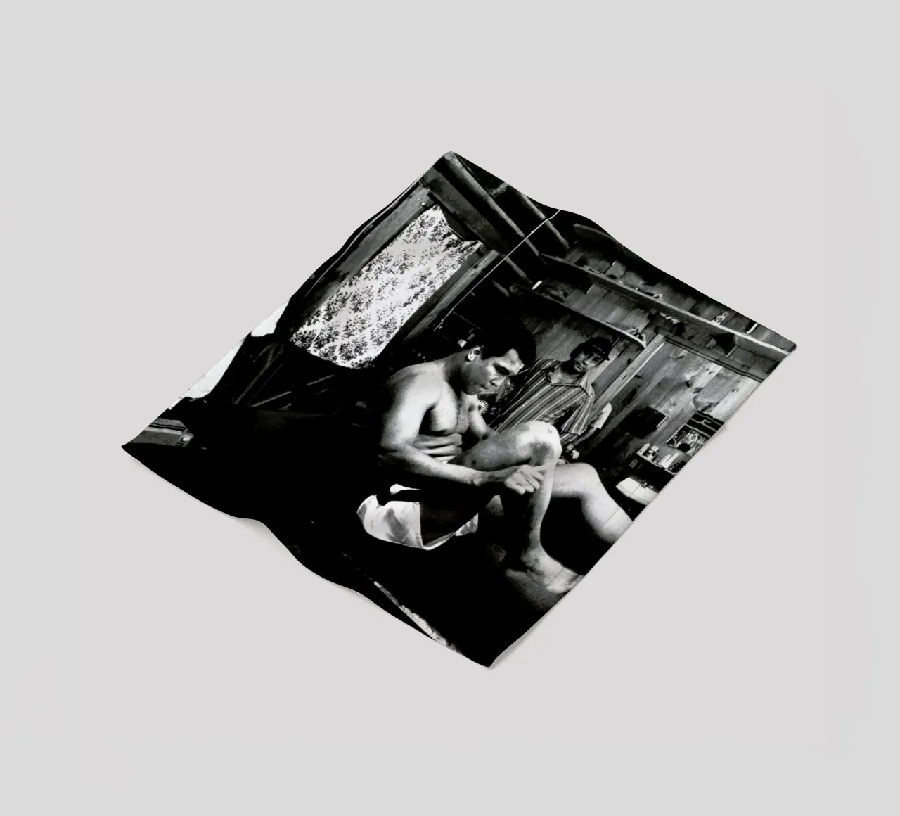 Muhammad Ali Exercising manta de franela de Gallery Print and Art Limited