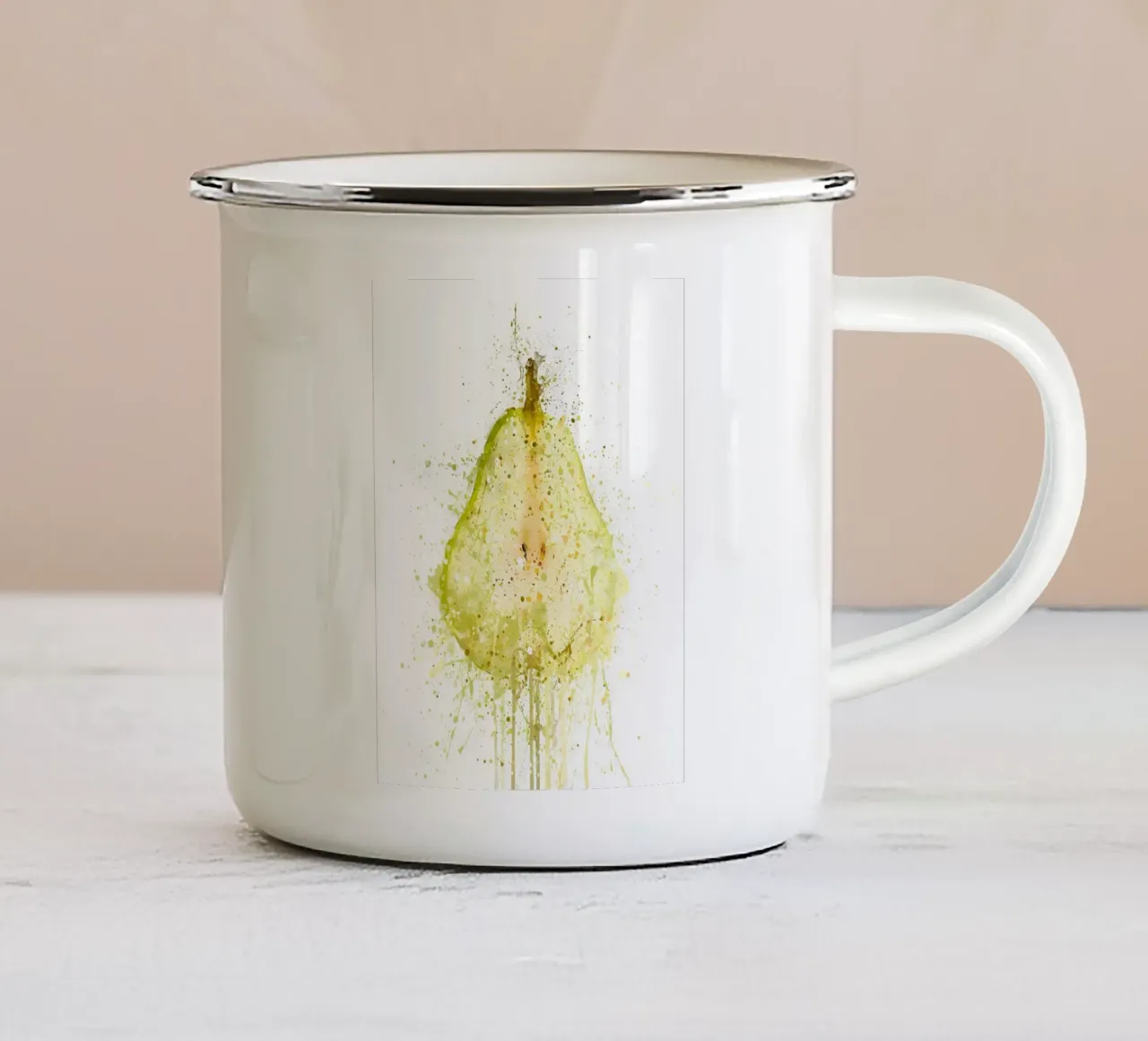 Frutto della pera tazza in smalto da Mimi