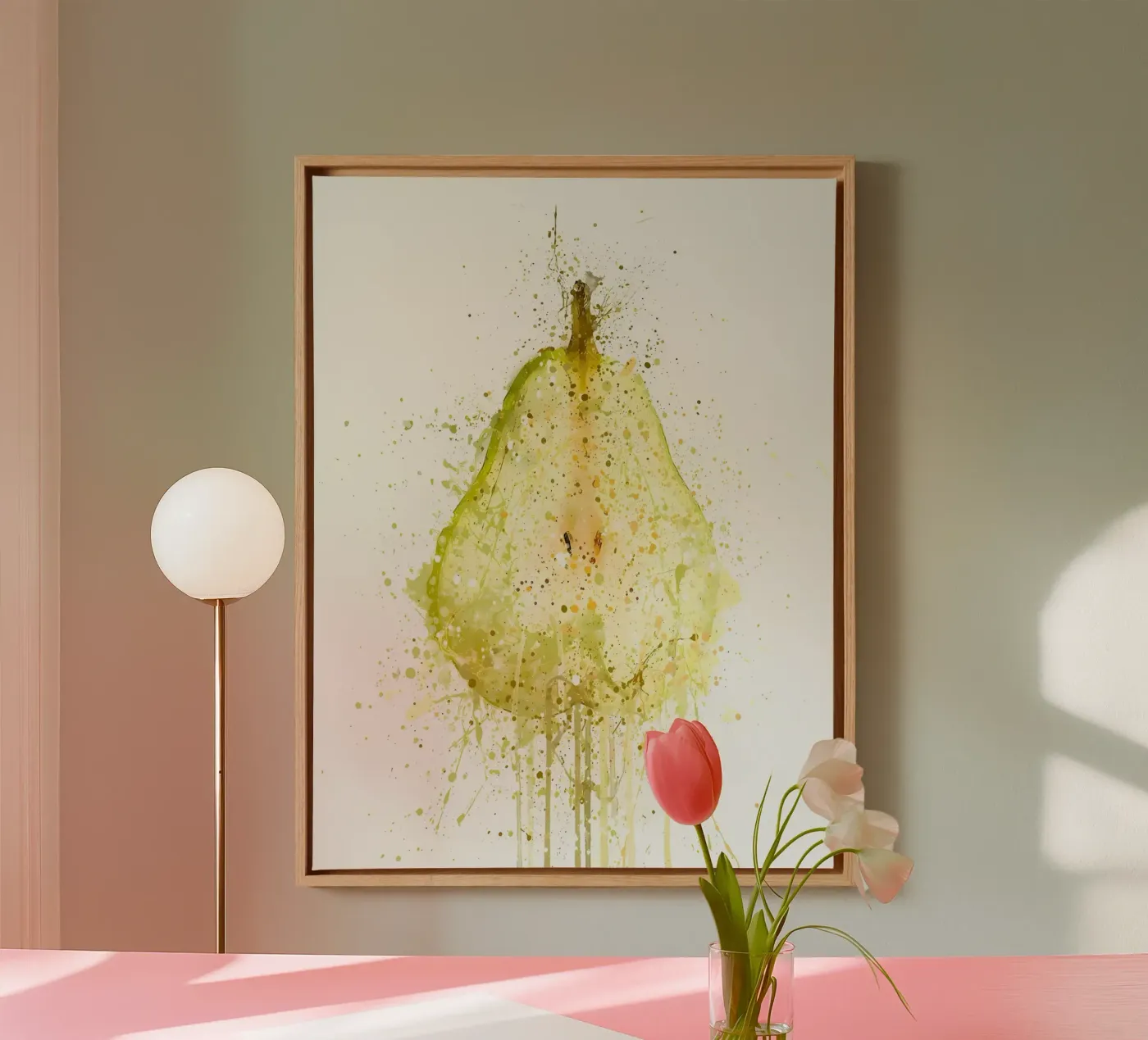 Peer Fruit canvas van Mimi