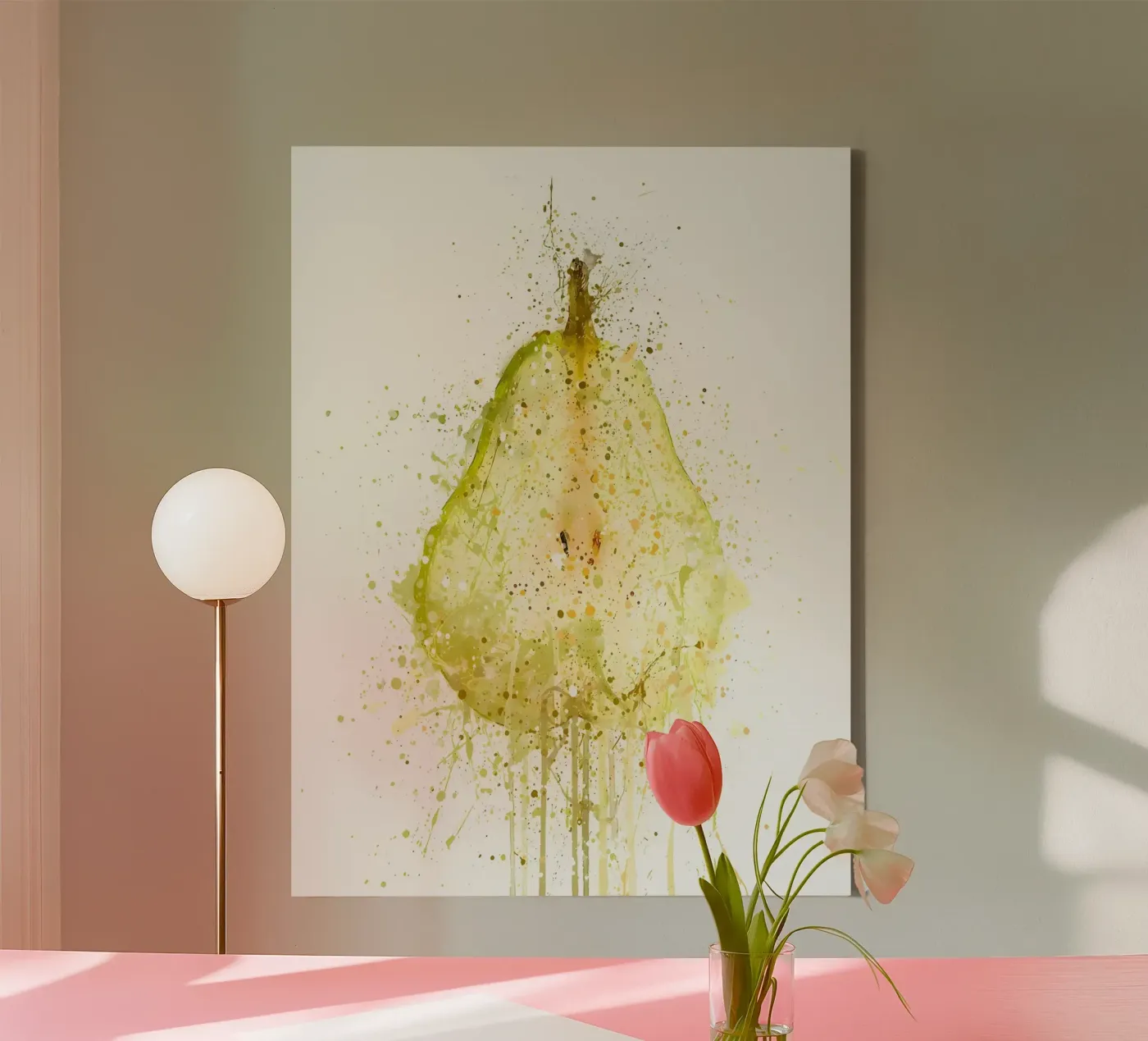Peer Fruit canvas van Mimi