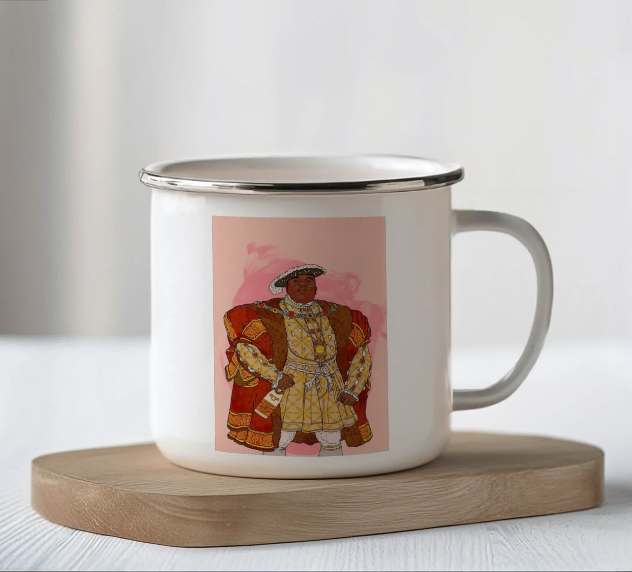 Rap Royalty 001 tazza in smalto da Nick Cocozza