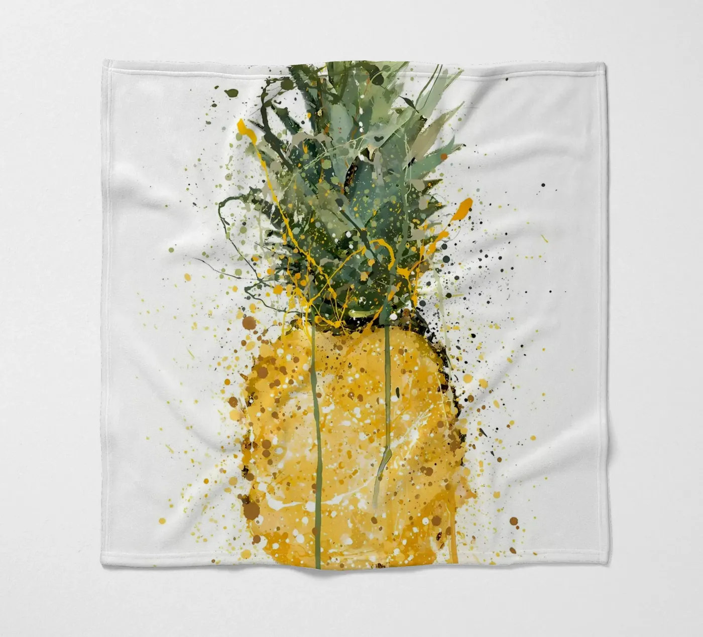Pineapple Fruit fleece blanket by Mimi