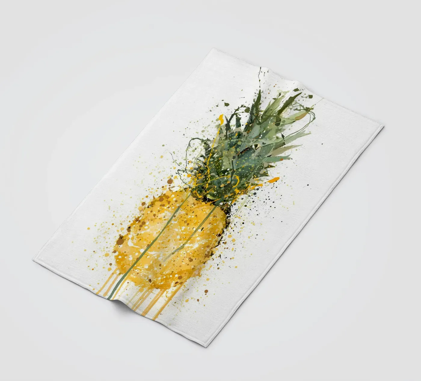 Pineapple Fruit fleece blanket by Mimi