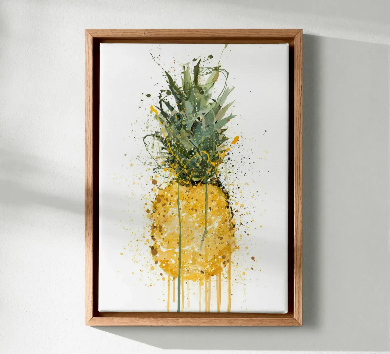 Frutta ananas tela con Cornice a cassetta da Mimi
