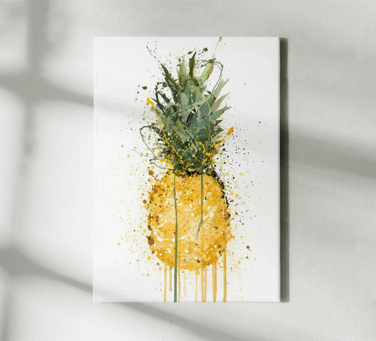 Frutta ananas tela con Cornice a cassetta da Mimi