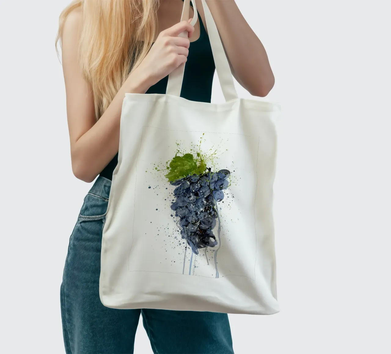 Uva viola borsa in juta da Mimi