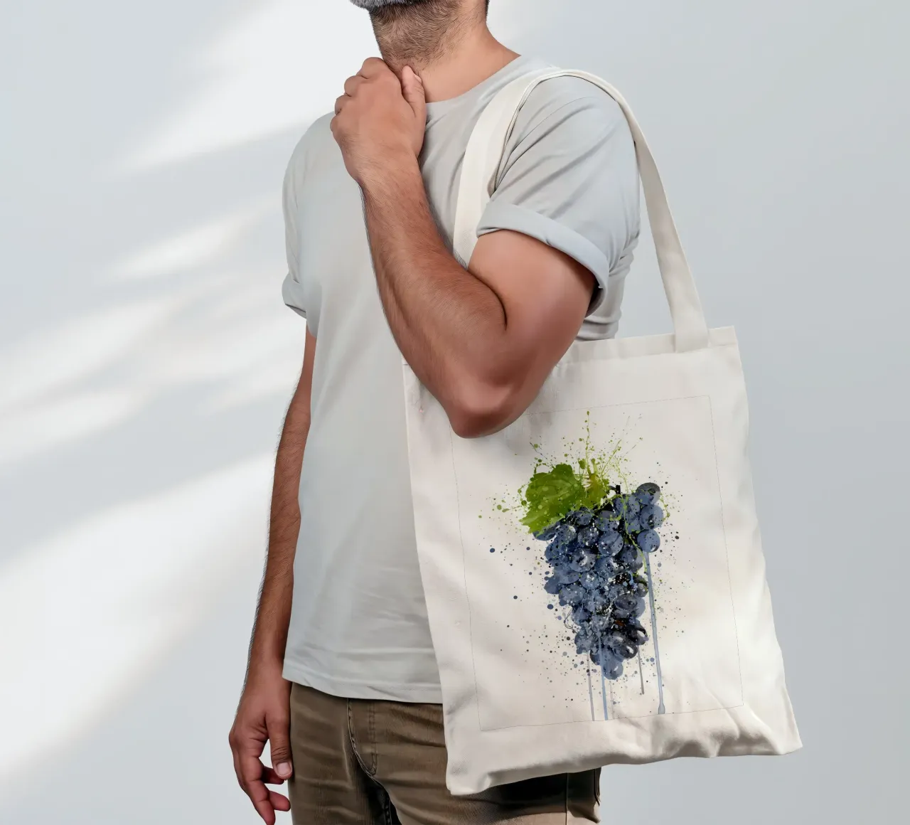 Uva viola borsa in juta da Mimi
