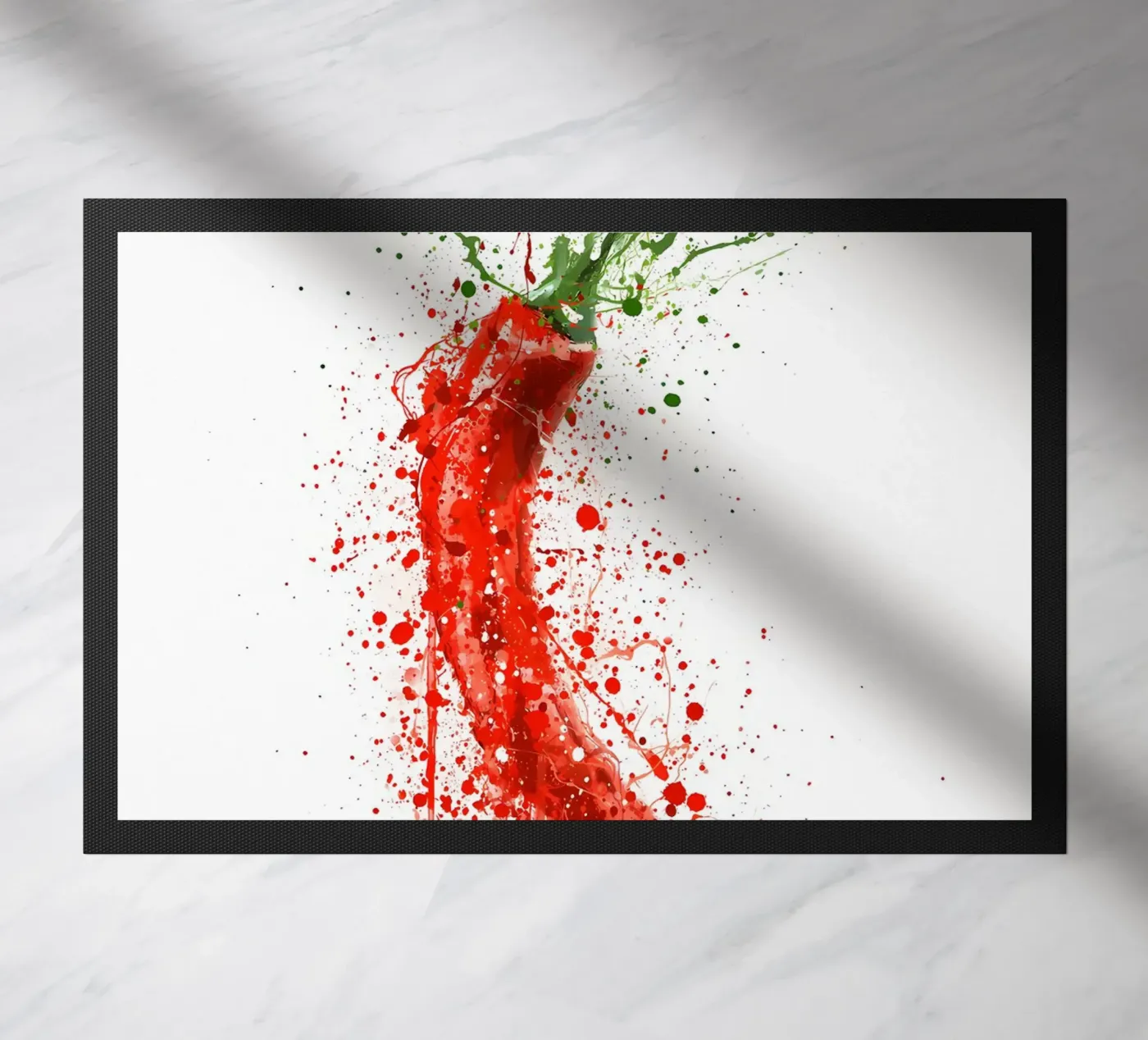 Rote Chili Fußmatte von Mimi