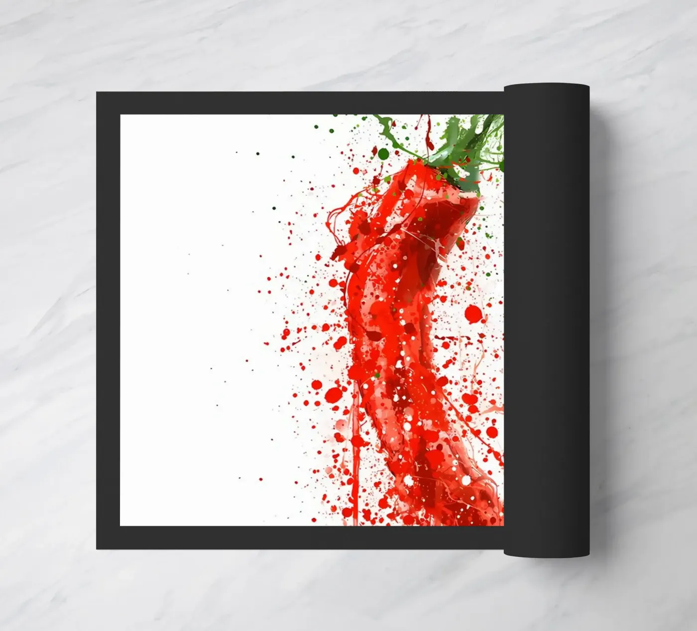 Rote Chili Fußmatte von Mimi
