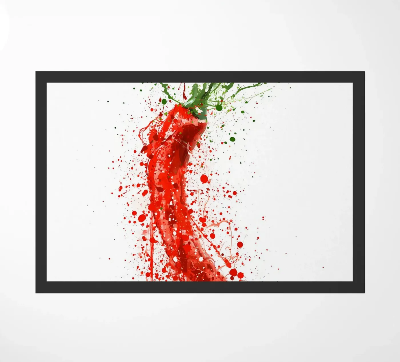 Rote Chili Fußmatte von Mimi