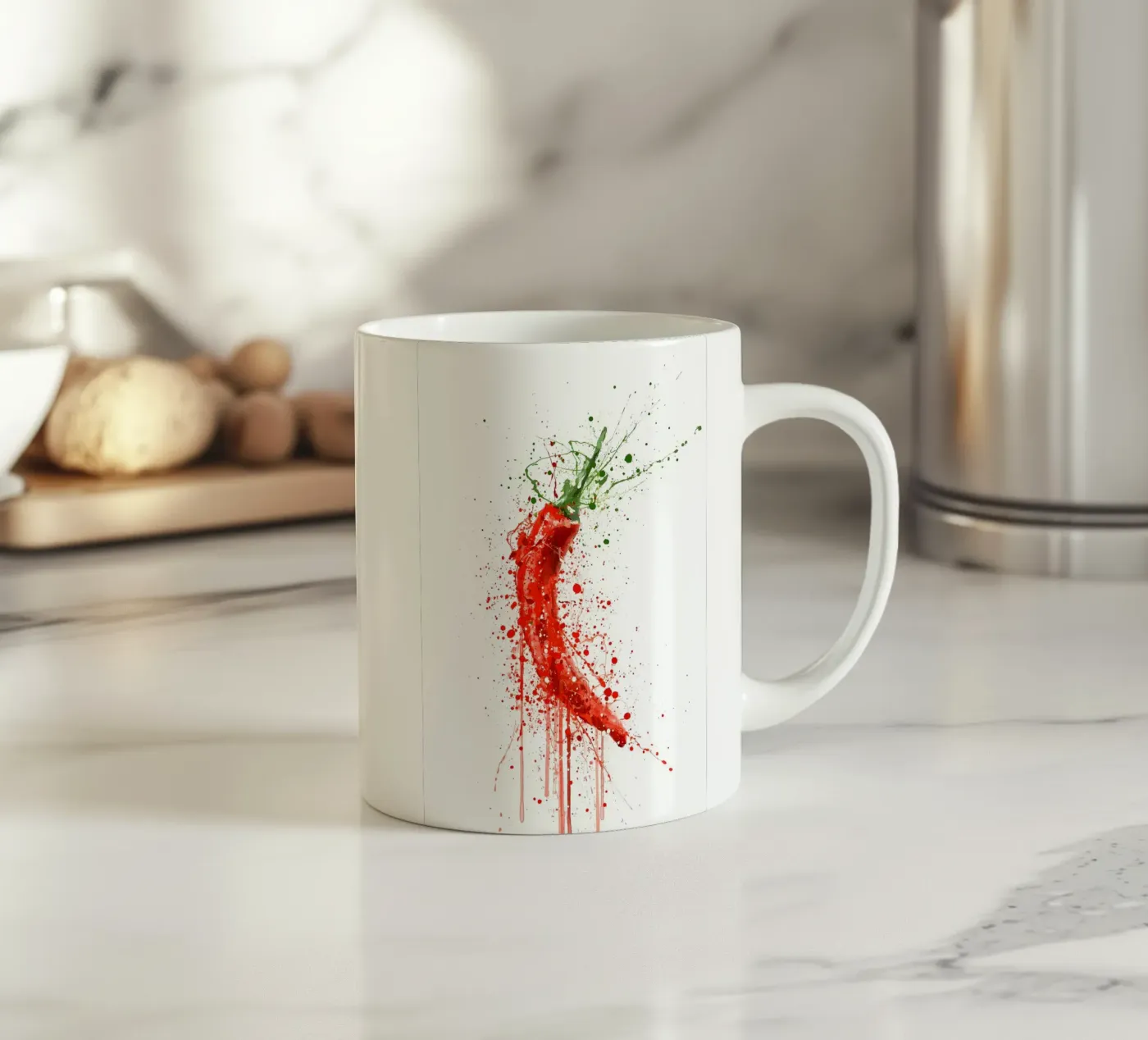 Red Chilli ceramic mug by Mimi