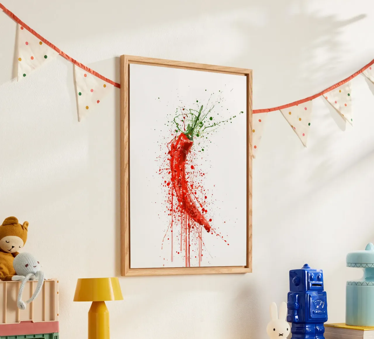 Red Chilli acryl van Mimi