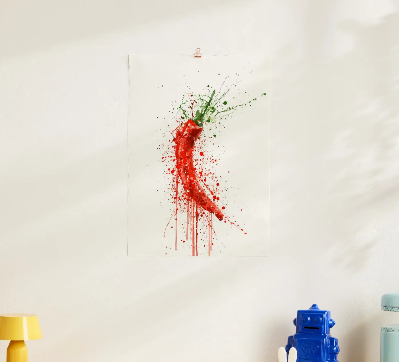 Rote Chili Poster von Mimi