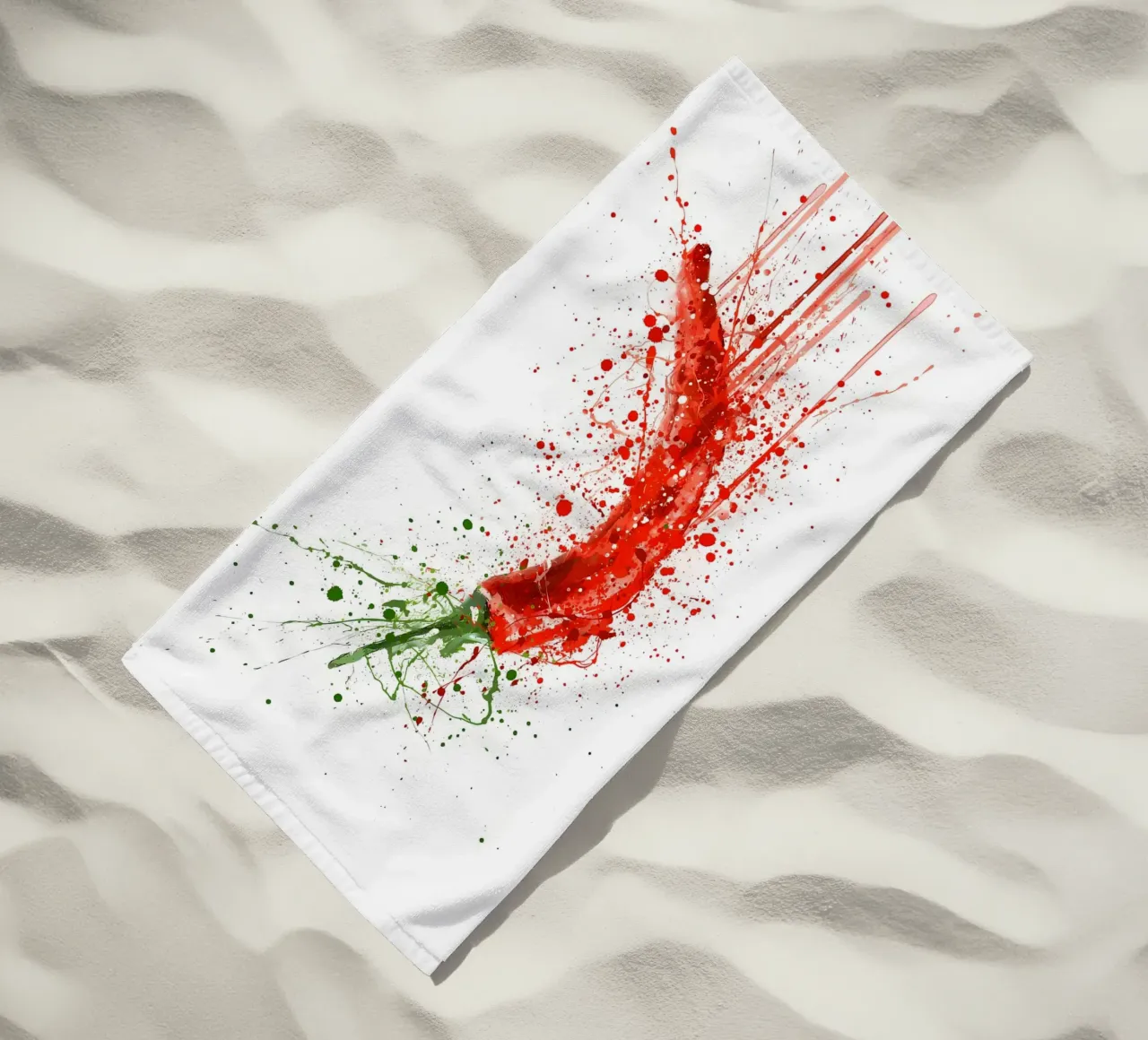 Peperoncino rosso telo mare da Mimi