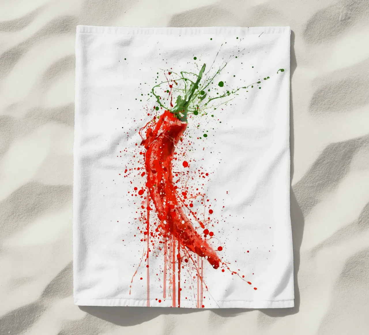 Peperoncino rosso telo mare da Mimi