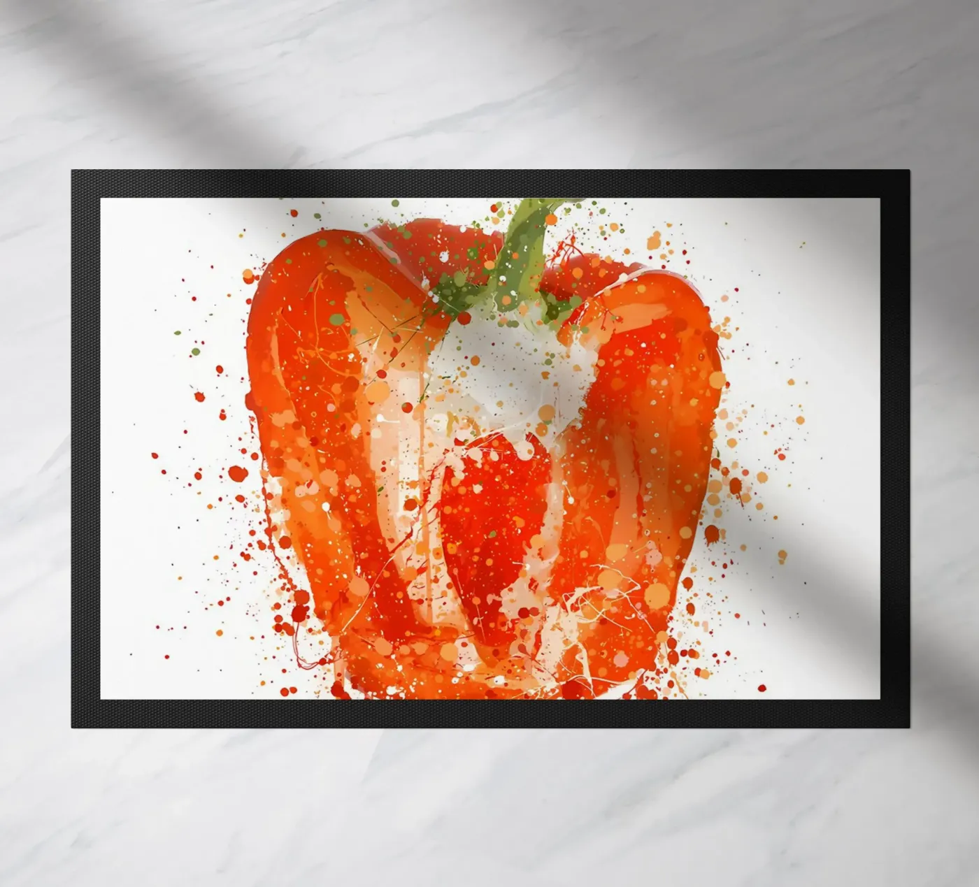 Red Pepper doormat by Mimi