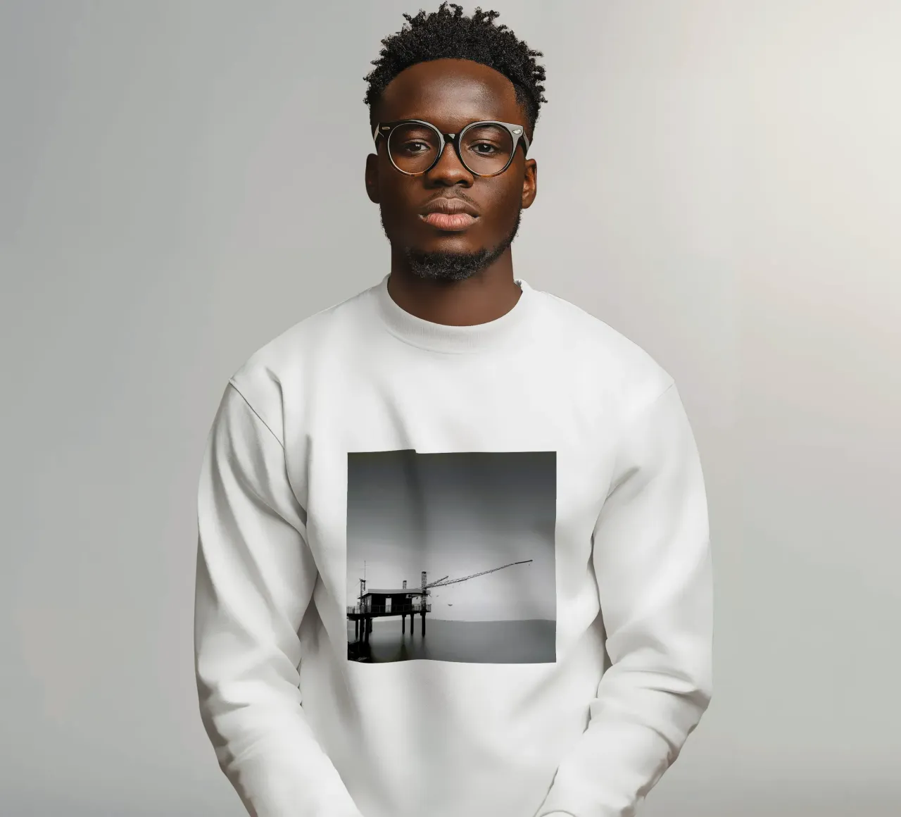 Capanna Di Pesca II sweatshirt by Michael J. Reibert