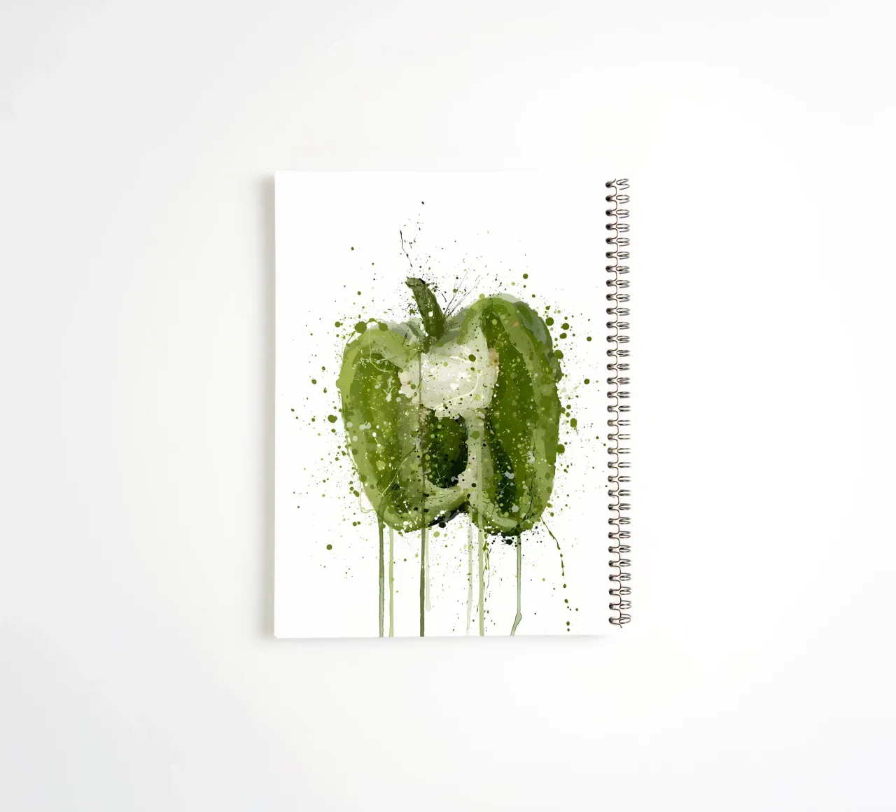 Aquarell Grüner Pfeffer Ringbuch von Mimi