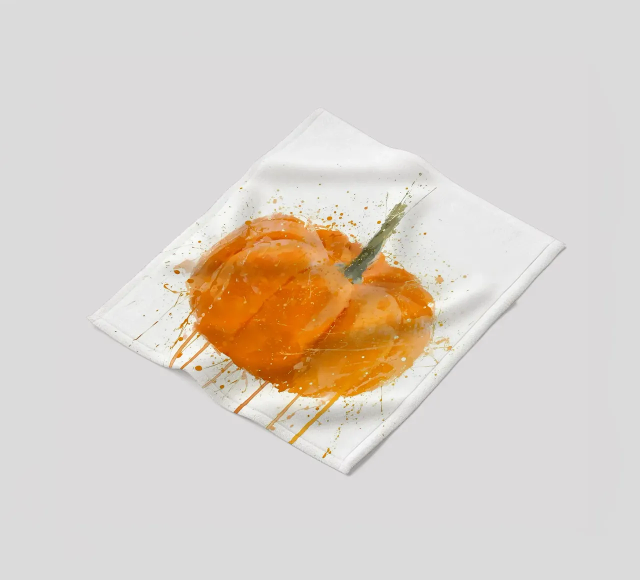 Kürbis Fleecedecke von Mimi