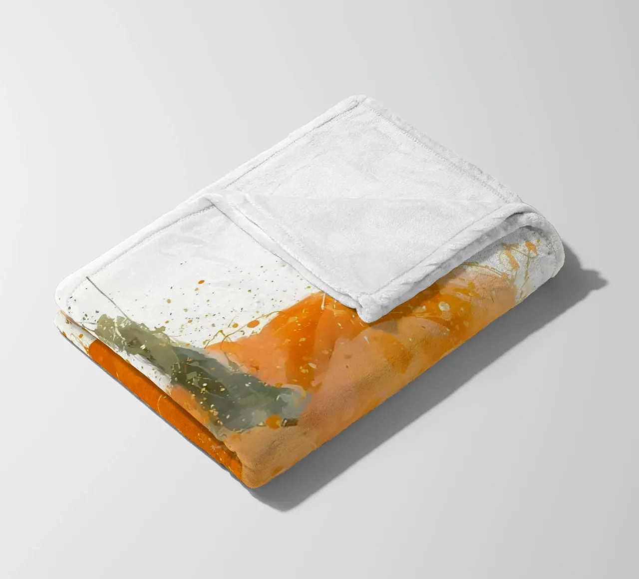 Kürbis Fleecedecke von Mimi