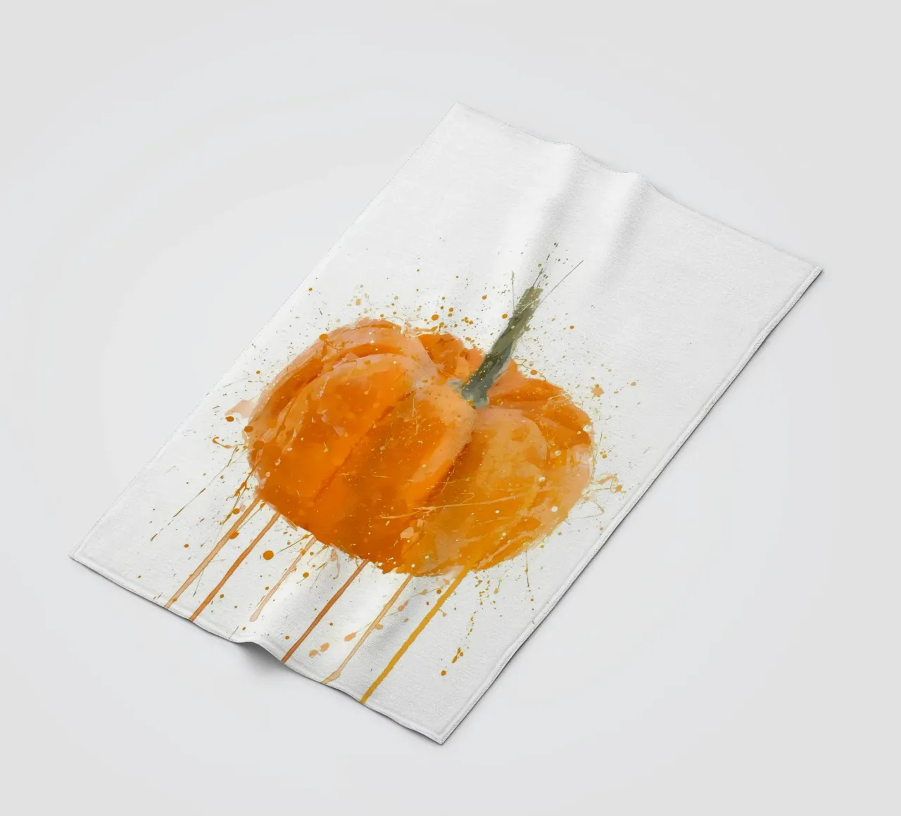 Kürbis Fleecedecke von Mimi