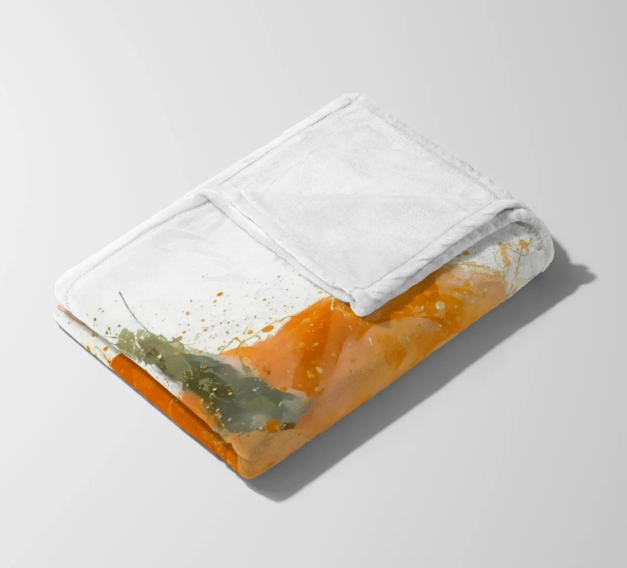 Kürbis Fleecedecke von Mimi