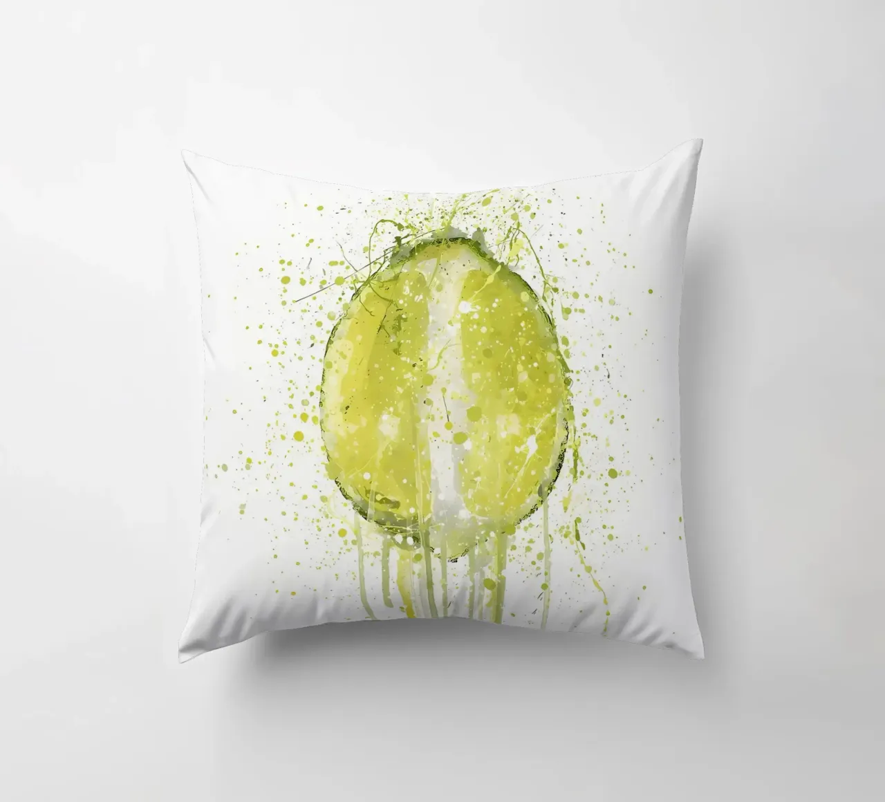 Acquerello di frutta al lime cuscino da Mimi