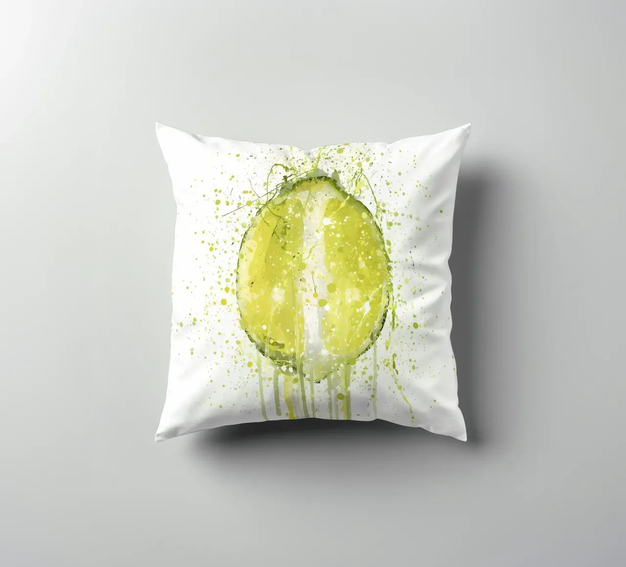 Acquerello di frutta al lime cuscino da Mimi