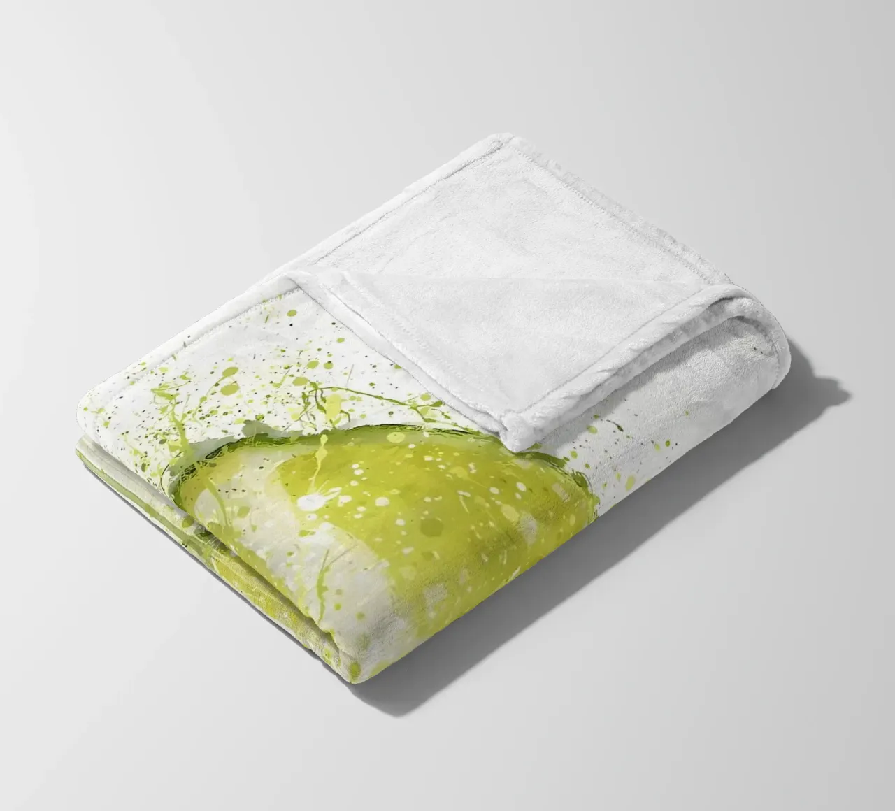 Acquerello di frutta al lime coperta in pile da Mimi