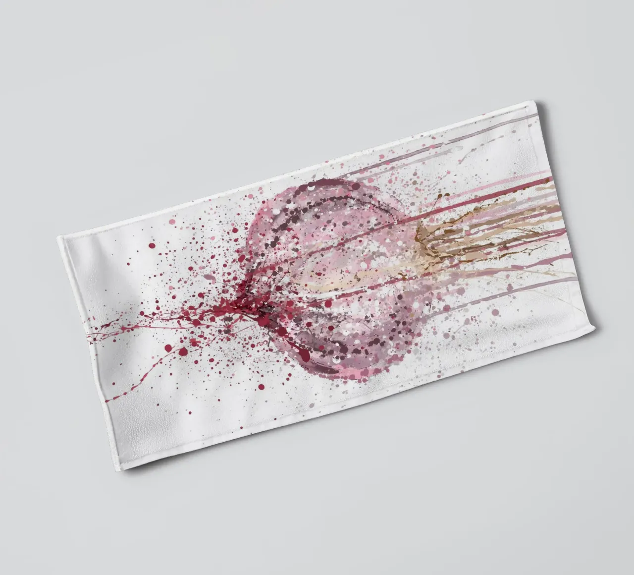 Acquerello Cipolla Vegetale asciugamano da bagno da Mimi