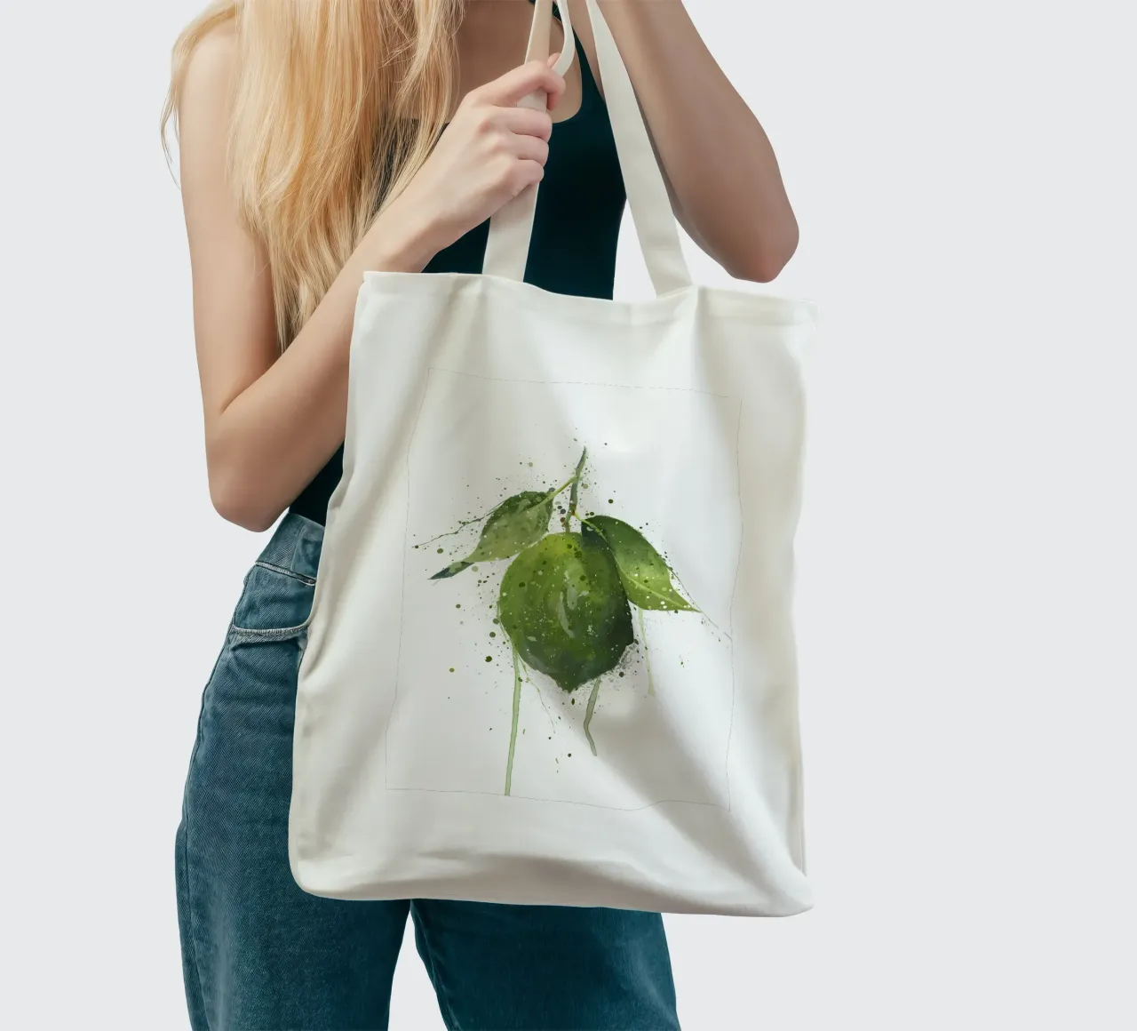 Frutto intero di lime borsa in juta da Mimi