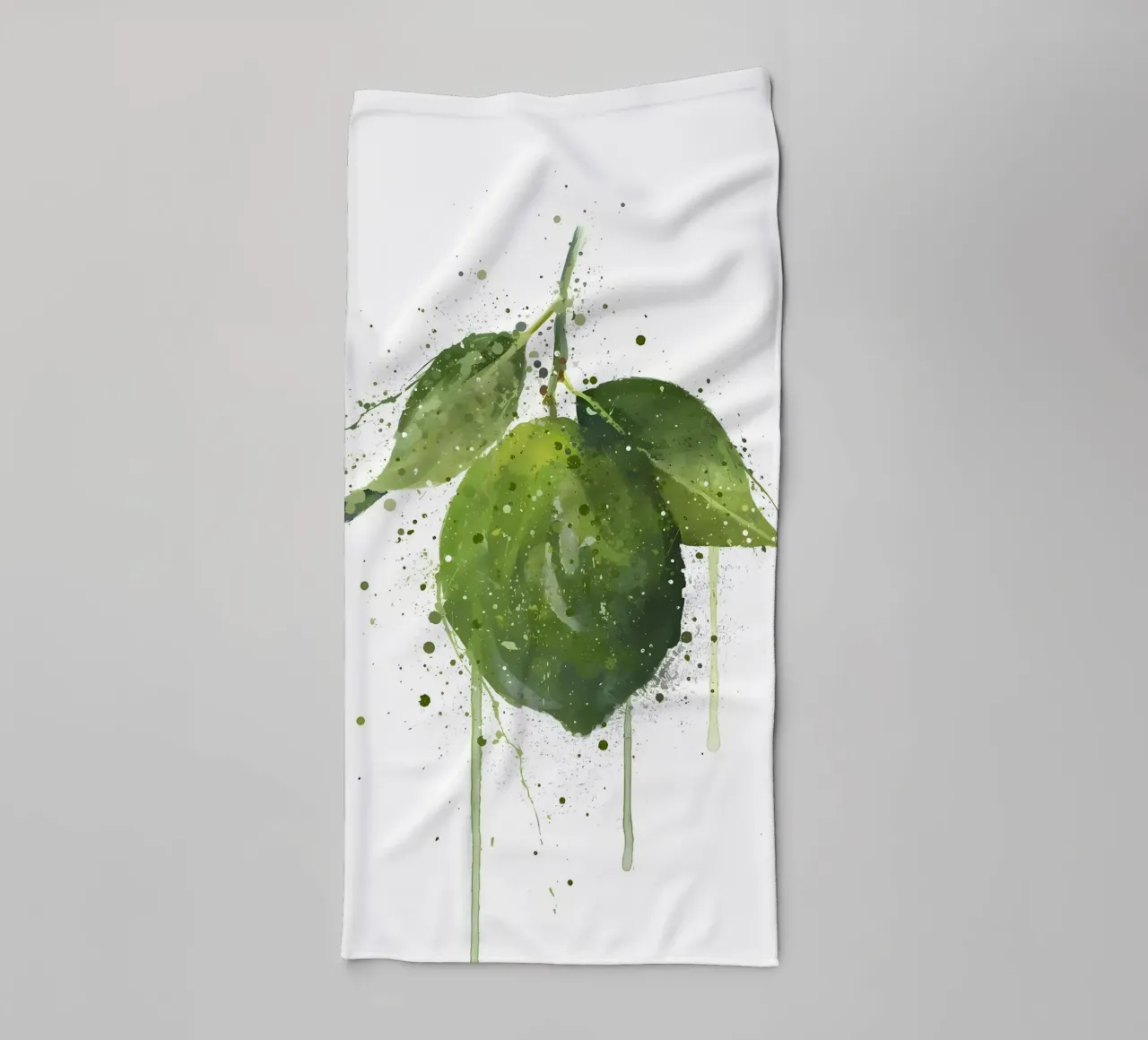 Frutto intero di lime asciugamano da bagno da Mimi