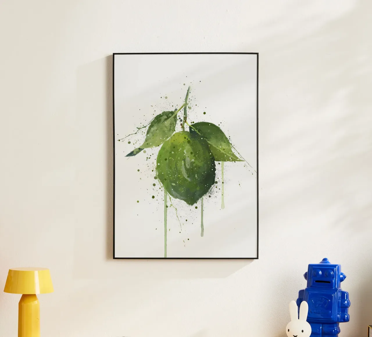 Frutto intero di lime alluminio dibond da Mimi