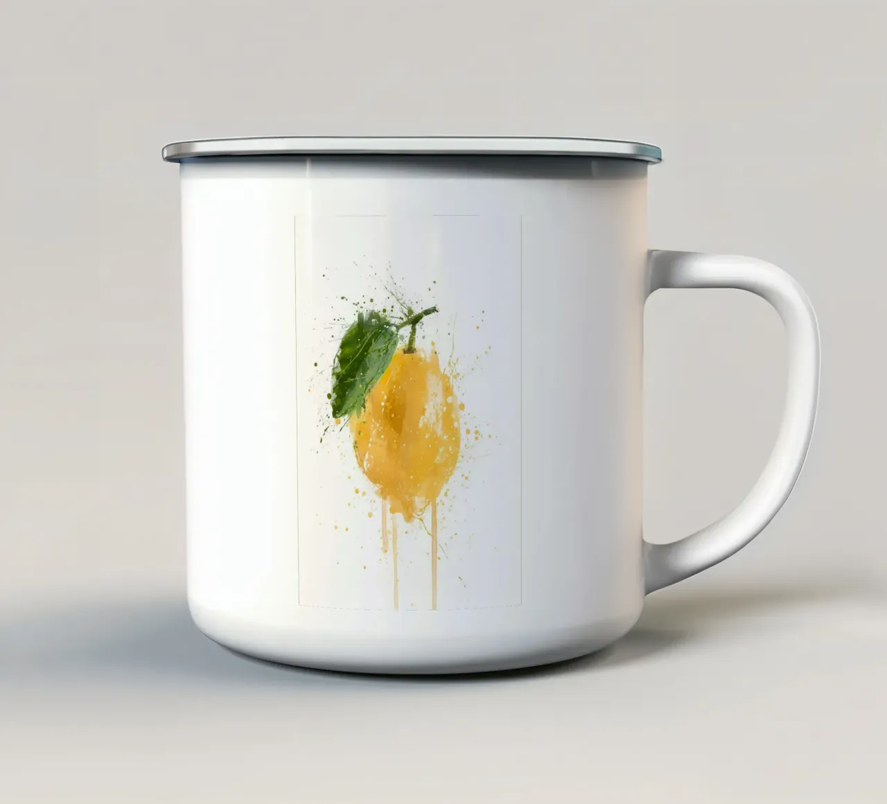 Limone intero tazza in smalto da Mimi