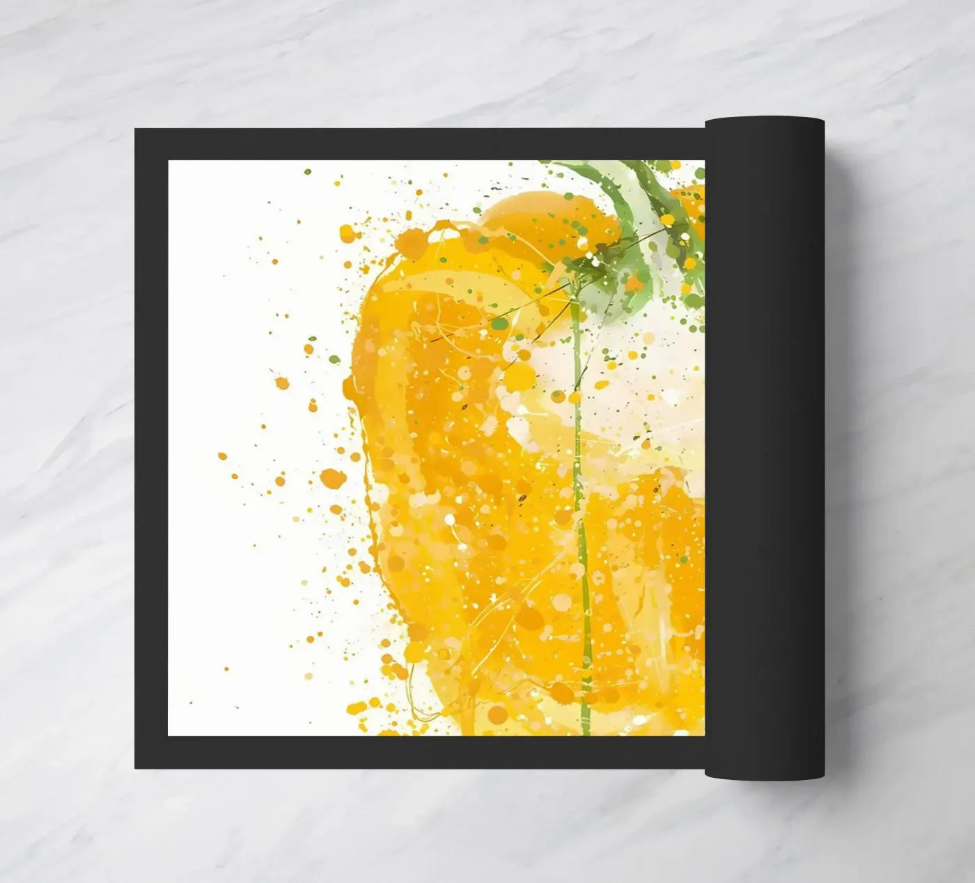 Yellow Pepper Vegetable doormat by Mimi
