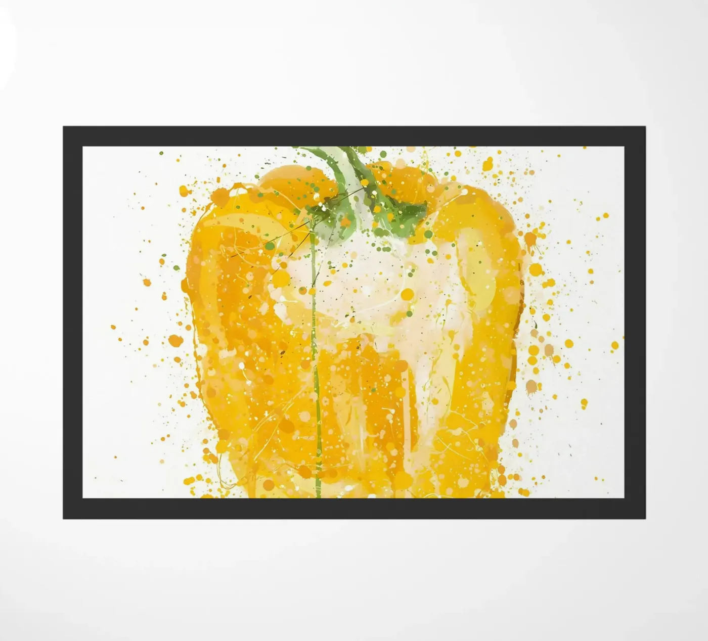 Yellow Pepper Vegetable doormat by Mimi