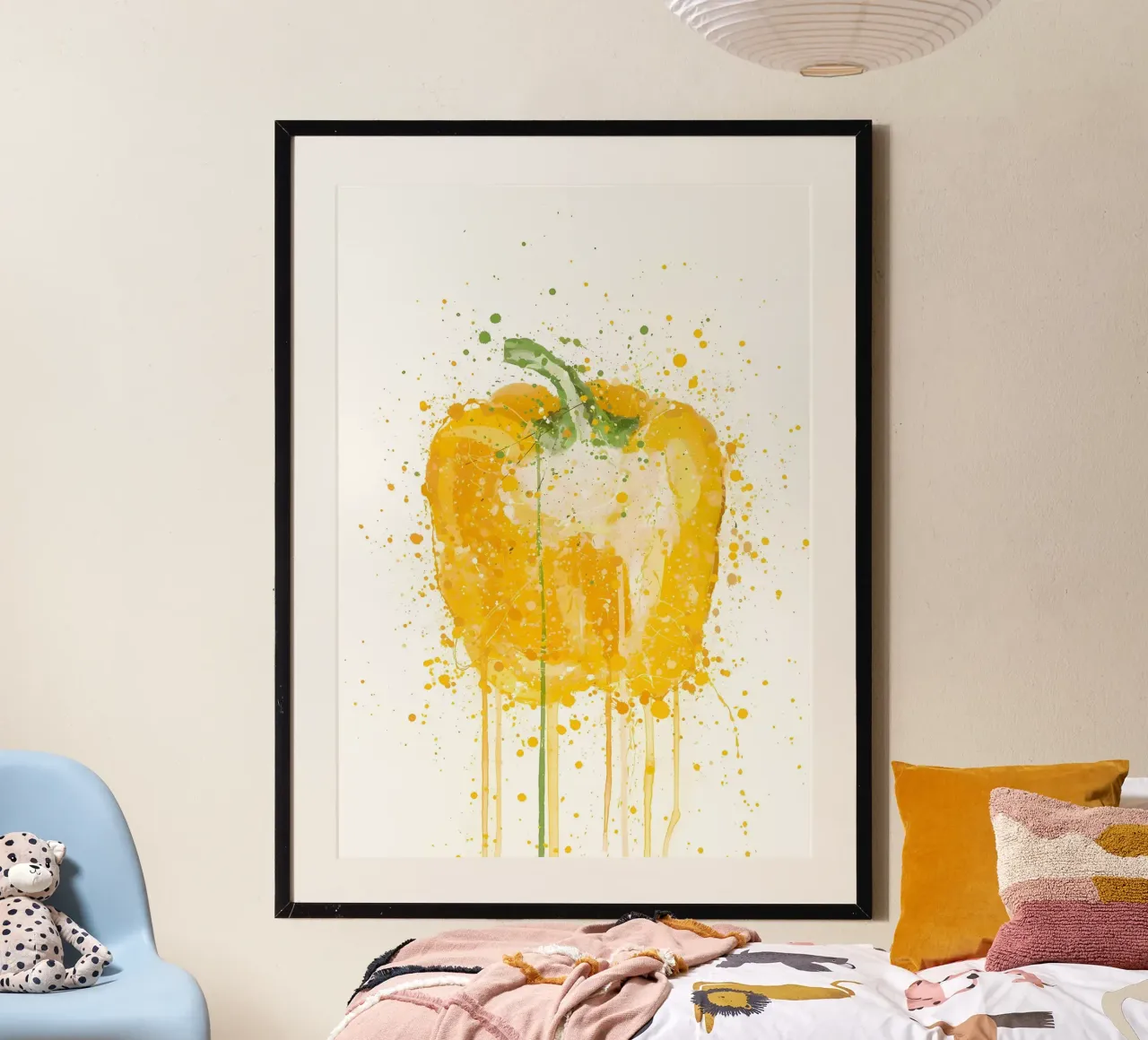 Gelbe Paprika Gemüse Hahnemühle von Mimi