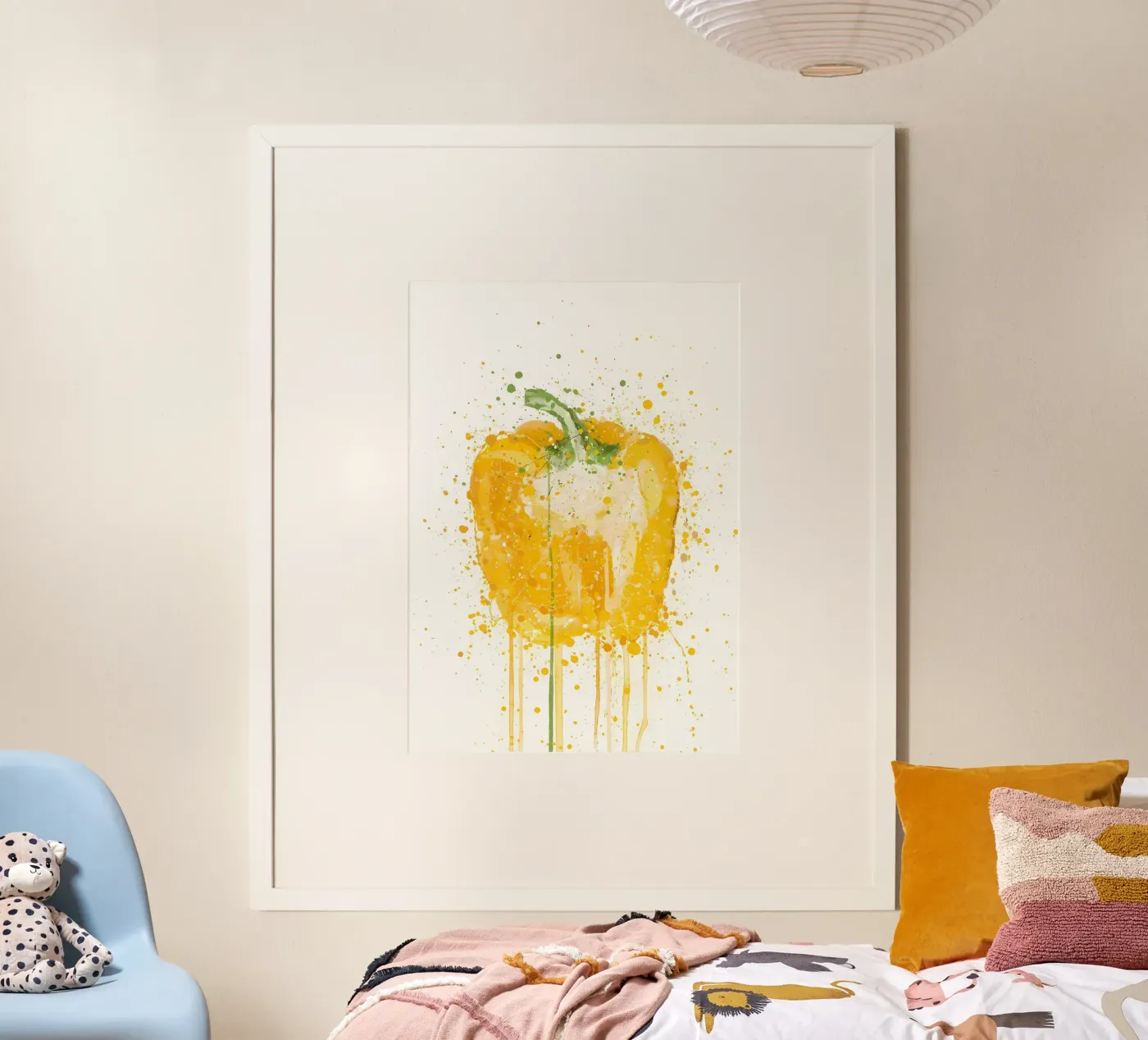 Yellow Pepper Vegetable poster by Mimi