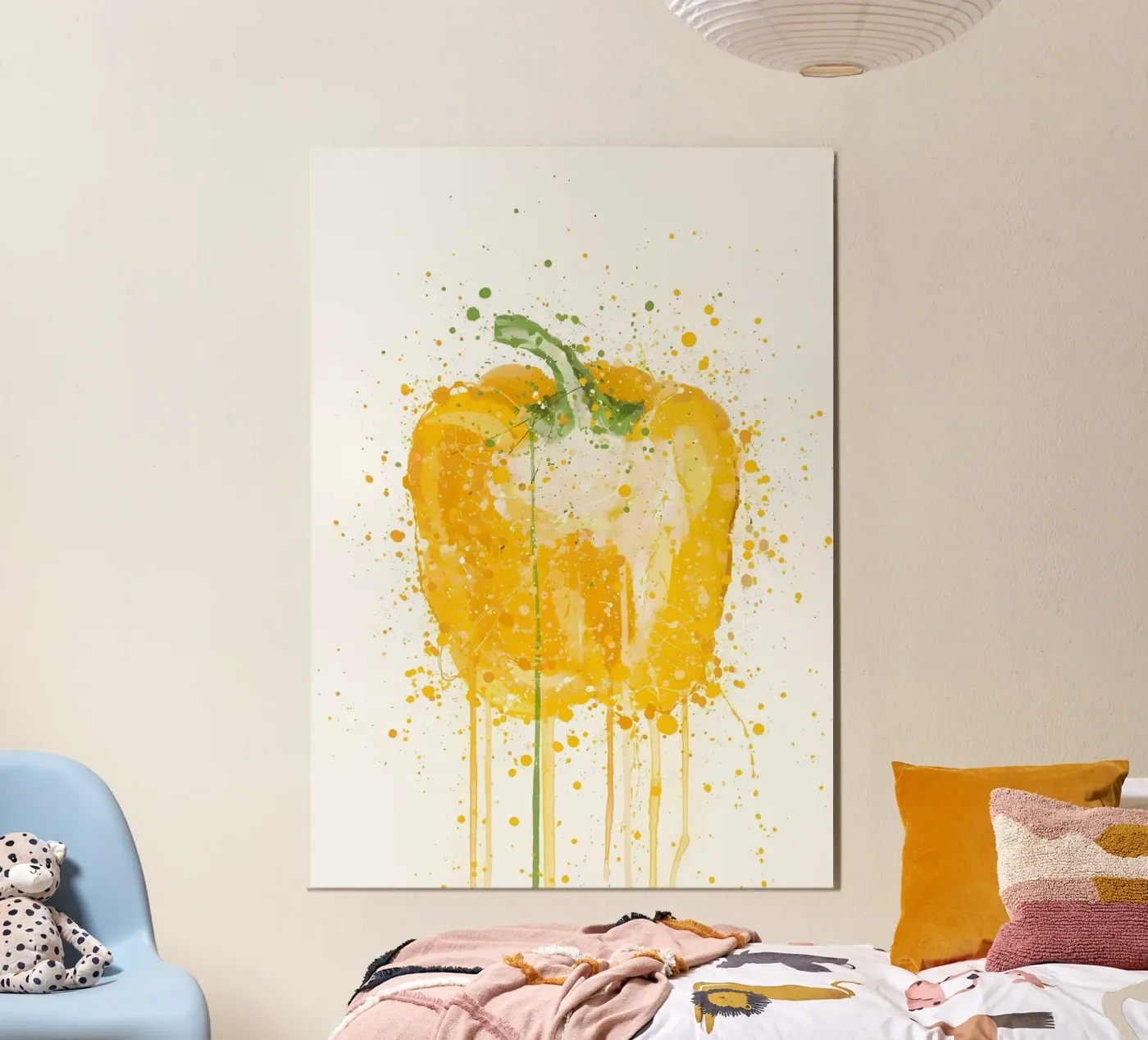 Yellow Pepper Vegetable poster by Mimi