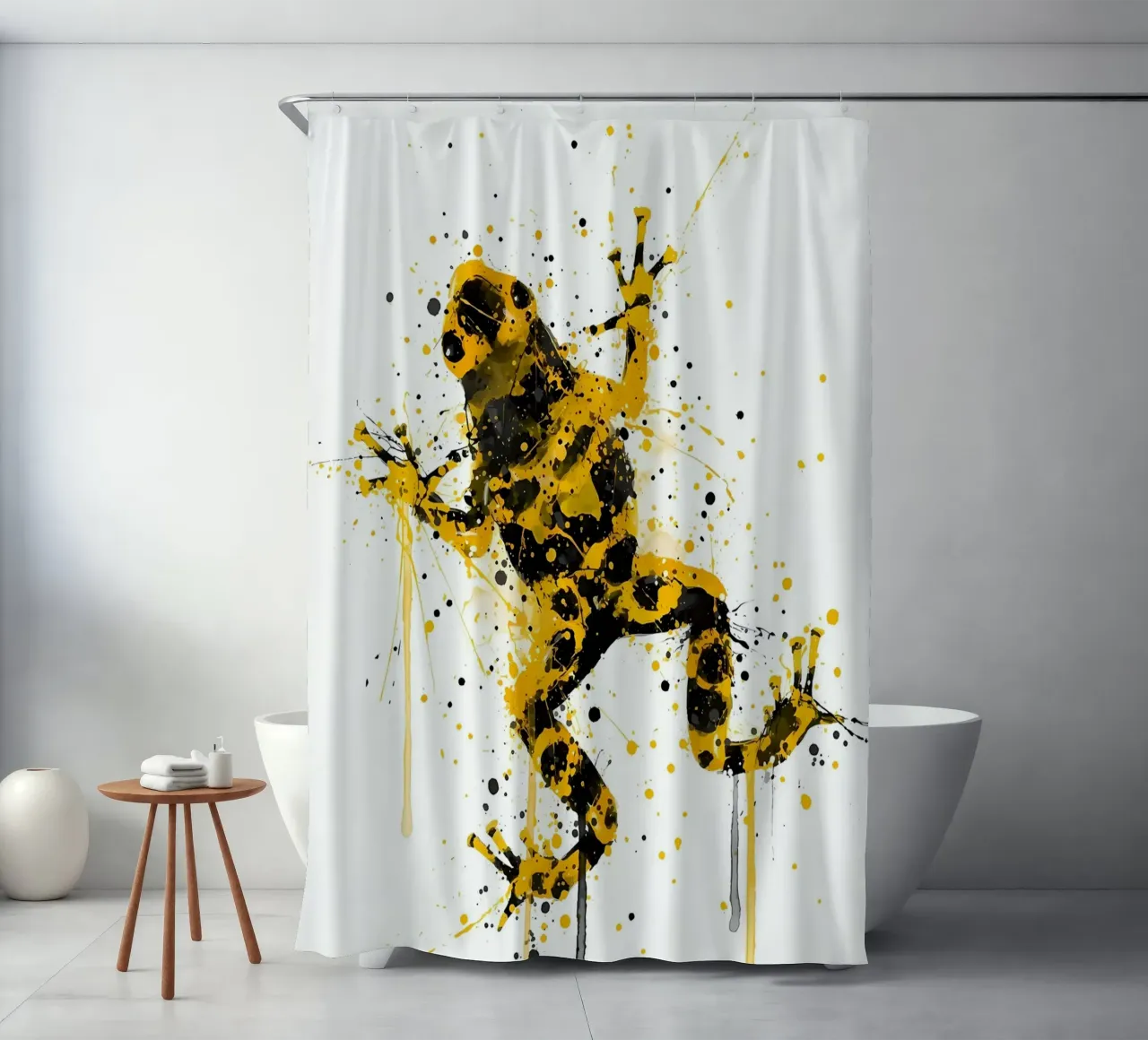 Frog Poison shower curtain by Nami