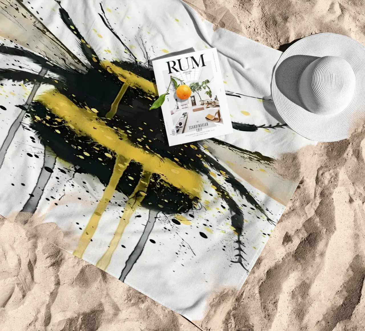 Bumblebee beach towel by Nami